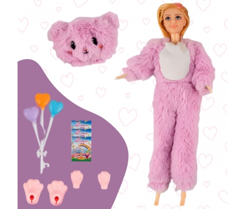 WOOPIE ROYAL Lalka w Przebraniu Różowego Misia Park Rozrywki