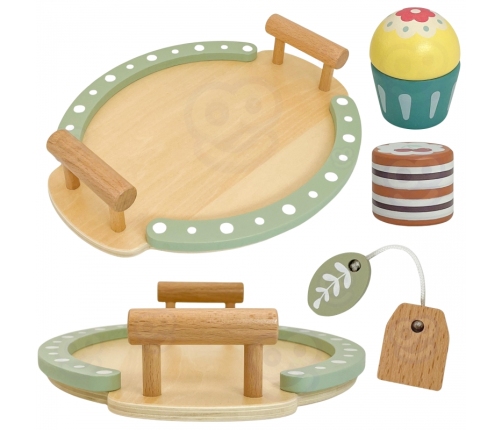WOOPIE GREEN Drewniany Zestaw do Herbaty i Kawy 12 el. FSC