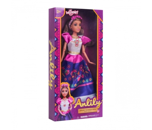 WOOPIE ROYAL Lalki Kobiety Świata Lily Meksykanka Tradycyjny Strój Kwietny Wzór