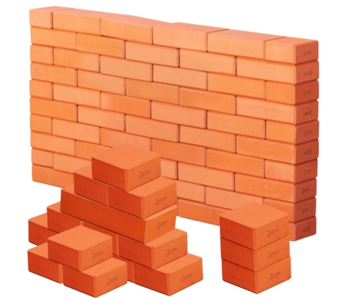 CLASSIC WORLD EDU Mega Klocki Cegiełki EVA 90 szt. Konstrukcyjne Miękkie do Budowania