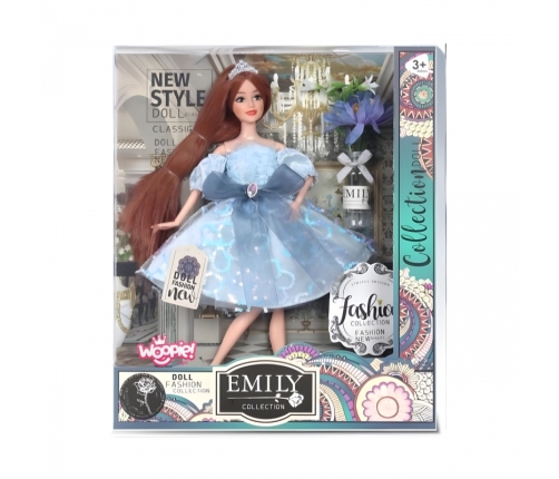 WOOPIE ROYAL Lalka Emi w Błękitnej Sukience Tiulowej