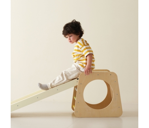 CLASSIC WORLD Drewniany Zestaw Wspinaczkowy Trójkąt Montessori 5w1 - Plac Zabaw Siłownia Indoor dla Dzieci