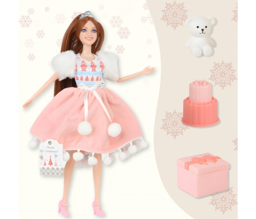 WOOPIE ROYAL Lalka Emi Świąteczna Księżniczka z Misiem