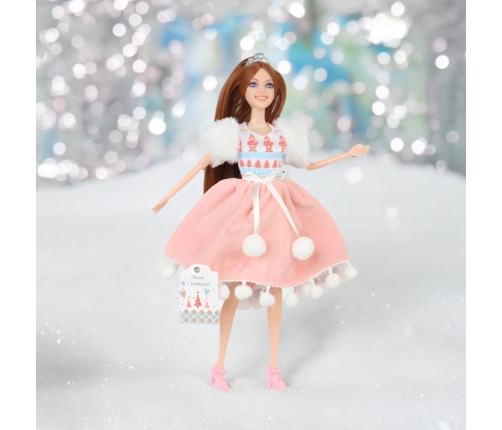 WOOPIE ROYAL Lalka Emi Świąteczna Księżniczka z Misiem