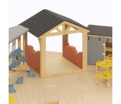 CLASSIC WORLD EDU Duży Drewniany Domek Altana Plac Zabaw