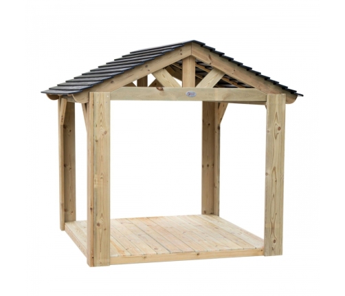 CLASSIC WORLD EDU Duży Drewniany Domek Altana Plac Zabaw