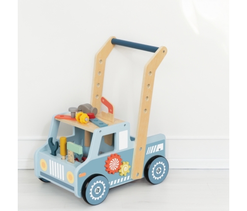 TOOKY TOY Drewniany Chodzik Samochód Mini Warsztat STEM