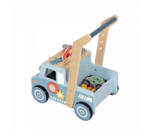 TOOKY TOY Drewniany Chodzik Samochód Mini Warsztat STEM