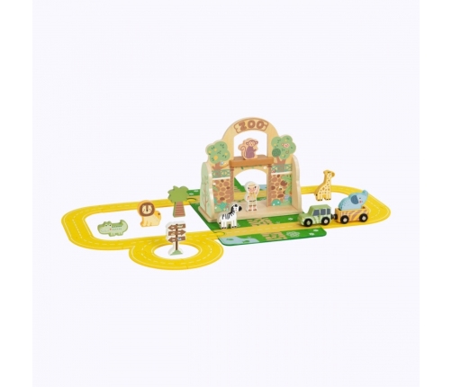 TOOKY TOY Zestaw Mini ZOO Przenośny Zestaw Torba Zwierzęta