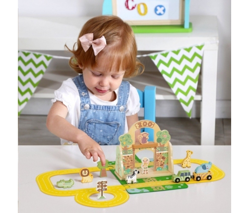 TOOKY TOY Zestaw Mini ZOO Przenośny Zestaw Torba Zwierzęta