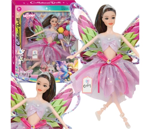 WOOPIE ROYAL Lalka Emi Wróżka z Kolorowymi Skrzydłami i Balonami