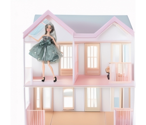 WOOPIE ROYAL Lalka Emi w Eleganckiej Sukni Tiulowej z Kokardą i Bukietem