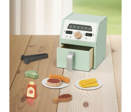 TOOKY TOY Drewniany Air Fryer Frytkownica Beztłuszczowa