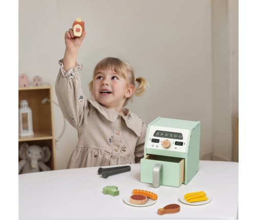 TOOKY TOY Drewniany Air Fryer Frytkownica Beztłuszczowa