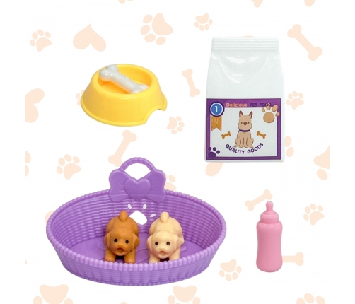 WOOPIE ROYAL Zestaw Laleczka z Uroczymi Szczeniaczkami i Akcesoriami
