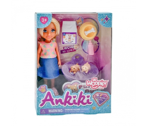 WOOPIE ROYAL Zestaw Laleczka z Uroczymi Szczeniaczkami i Akcesoriami