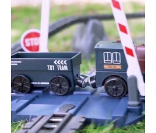 WOOPIE Kolejka Elektryczna Lokomotywa Towarowa Tor XXL 90 el.