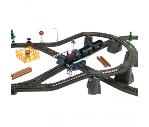 WOOPIE Kolejka Elektryczna Lokomotywa Towarowa Tor XXL 90 el.