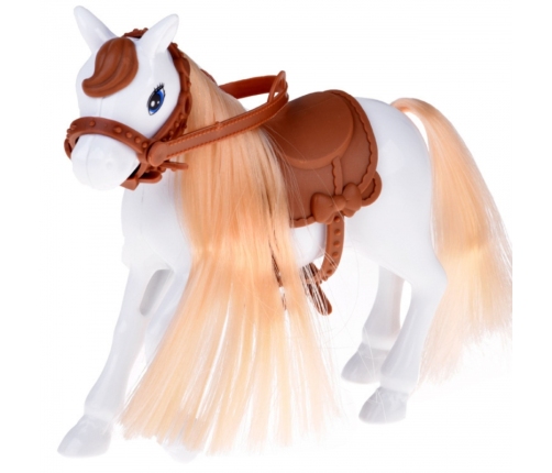 WOOPIE ROYAL Lalka Niki Zestaw z Koniem Samochodem i Przyczepą