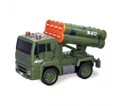 WOOPIE Zestaw Pojazdów Wojskowych z Wyrzutnią Czołg Helikopter 4SZT Skala 1:20