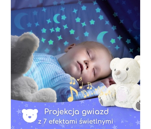 WOOPIE BABY Przytulanka Miś z Projektorem Uspokajacz 15 Melodii