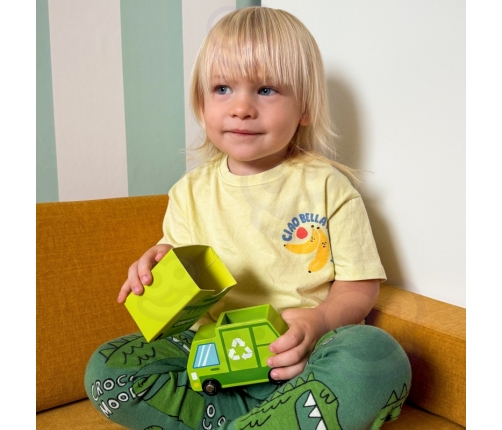 TOOKY TOY Drewniane Centrum Recyklingu Edukacyjny Sorter