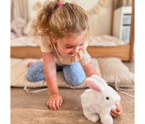 WOOPIE Króliczek Ineraktywny Pluszak z Marchewką Biały