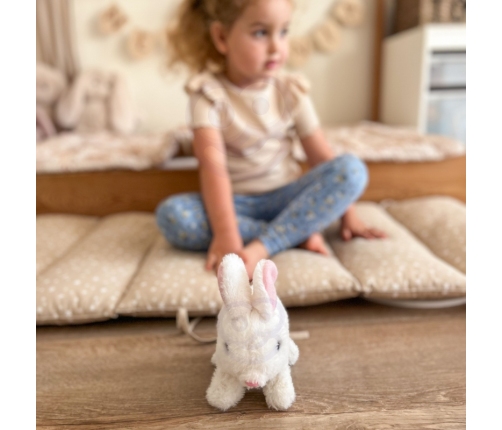 WOOPIE Króliczek Ineraktywny Pluszak z Marchewką Biały