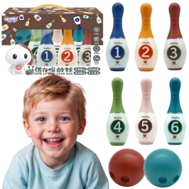 WOOPIE Kolorowe Kręgle dla Dzieci Cyferki WOOPIE Kolorowe Kręgle dla Dzieci Cyferki