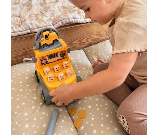 WOOPIE Gra Zręcznościowa Uderz Młotkiem Wbijak Plac Budowy z Akcesoriami