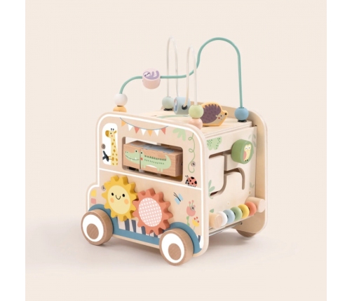 WOOPIE GREEN Drewniana Kostka Aktywności Samochód Terenowy Safari FSC