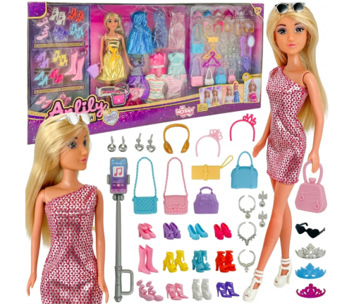 WOOPIE ROYAL Lalka Lili Modelka Stylistka Modowa z Akcesoriamii