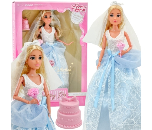 WOOPIE ROYAL Lalka Modowa LILY Panna Młoda z Tortem