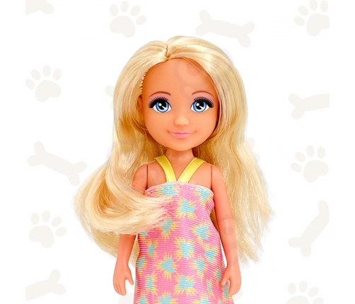 WOOPIE ROYAL Laleczka z Pieskiem Wanną i Akcesoriami Do Pielęgnacji Pupila