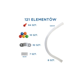 MASTERKIDZ System Rur Do Tablicy STEM 121 elementów MASTERKIDZ System Rur Do Tablicy STEM 121 elementów