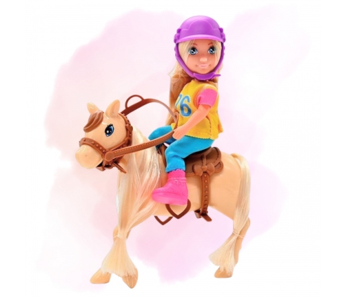 WOOPIE ROYAL Zestaw Laleczka Jeździec z Koniem
