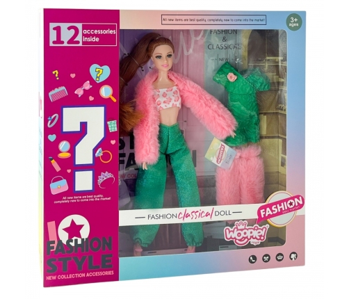 WOOPIE ROYAL Lalka Emi 30 cm - 12 Ukrytych Niespodzianek + Ubranka i Dodatki