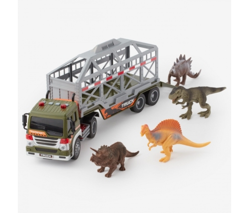 WOOPIE Ciężarówka Transporter Dinozaurów Auto z Dźwiękiem i Światłem