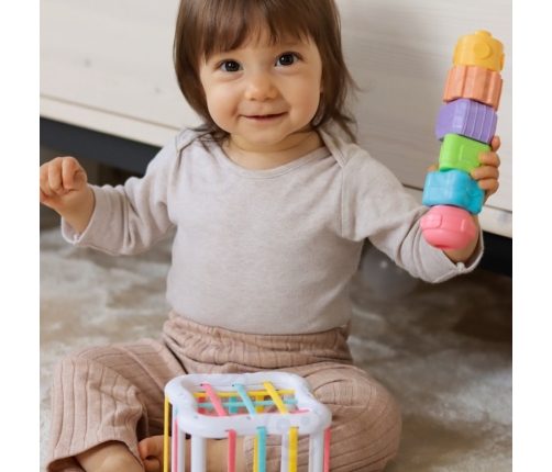 WOOPIE GREEN Pudełko Box 5w1 Montessori Edukacujny 11-12M FSC