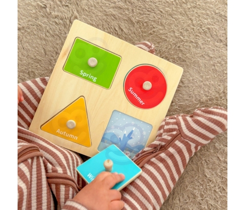 WOOPIE GREEN Pudełko Box 6w1 13-15m Montessori Edukacyjne Sensoryczne FSC