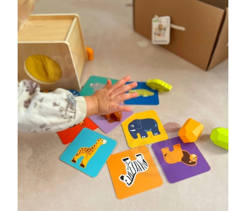 WOOPIE GREEN Box Pudełko XXL Montessori Edukacyjne 7w1 Sensoryczne 31-36 Mies. FSC