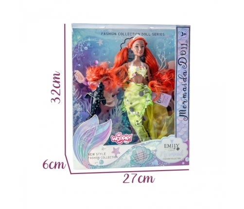 WOOPIE ROYAL Lalka Syrenka Emi Mermaid z Foką