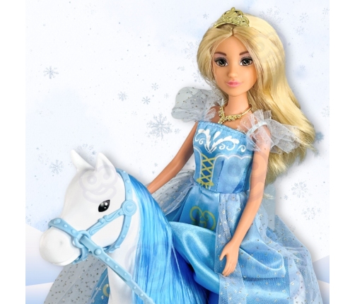 WOOPIE ROYAL Lalka Lodowa Księżniczka Lily i Magiczny Powóz Karoca Akcesoria