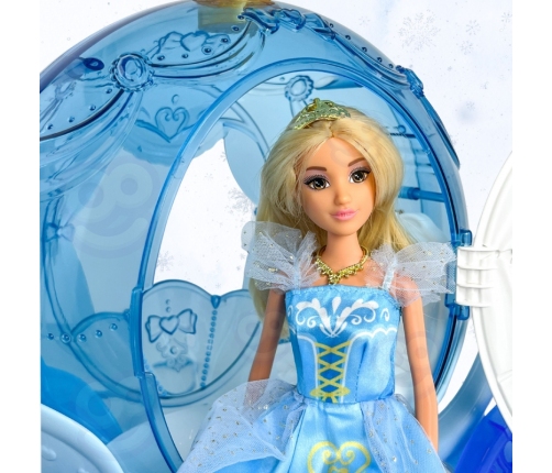 WOOPIE ROYAL Lalka Lodowa Księżniczka Lily i Magiczny Powóz Karoca Akcesoria