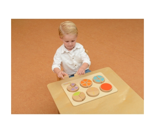 MASTERKIDZ Drewniana Układanka Matematyczna Ułamki