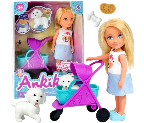 WOOPIE ROYAL Laleczka z Wózkiem i Pieskiem