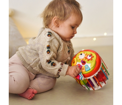 WOOPIE BABY Walec Kostka Sensoryczna Interaktywny Bębenek