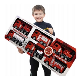 WOOPIE Zestaw Auta Straż Pożarna 6w1 WOOPIE Zestaw Auta Straż Pożarna 6w1