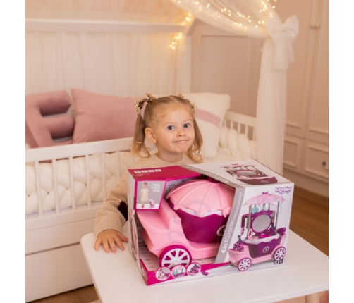 WOOPIE Salon Piękności Urody Toaletka na Kółkach Wózek Wlizka 31 akc. 4w1