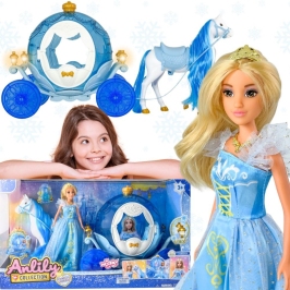 WOOPIE ROYAL Lalka Lodowa Księżniczka Lily i Magiczny Powóz Karoca Akcesoria WOOPIE ROYAL Lalka Lodowa Księżniczka Lily i Magiczny Powóz Karoca Akcesoria